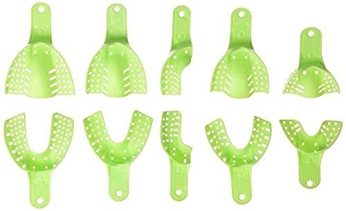 Dental Plastic Impression Tray U0L0 - U4L4 Full Set 10 Pieces | Set Of 2 Packs | Plastic Impression Tray Full Set 3