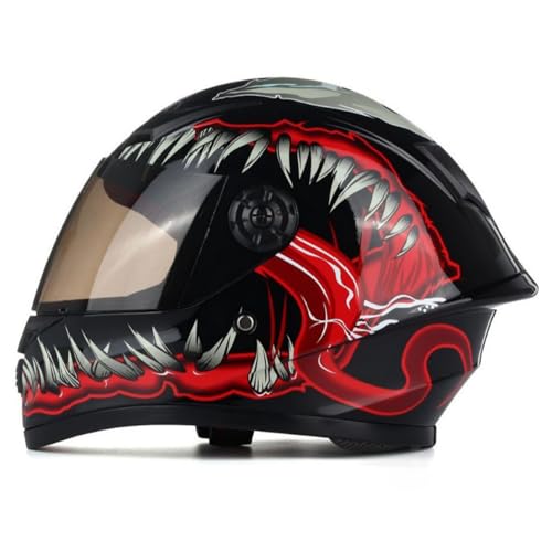Casco Integrale Da Moto Per Bambini,Omologato ECE,Casco Per Scooter Elettrico, Motocross, ATV, Dirt Bike,Go-Kart,4 Ruote, Fuoristrada, Casco Da Moto Per Bambini Dai 3 Ai 12 Anni 6,M/{49~50cm}