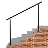 Détails - Longeur : 1.5m - Hauteur : 1.06m - Pois brut total : 7.5KG - Réglable angle 0-40° - Poteaux et main courante Ø42.4mm, épaisseur 1.15mm - Ce Garde-corps noir en inox bénéficie d'une texture lisse empêchant ainsi les dépôts de poussière et les traces d’eau par les garde-corps, ce qui en fait un entretien facile et rapide - Livré avec 2 poteaux latéraux, 1 main courante de 1.5m et les accessoires