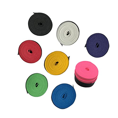 Parliky Racket Grip Bands 8 Pack Thin Comfortable Overgrip for Tennis Badminton Squash Pickball Fishing Rods