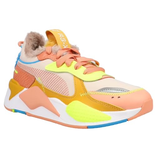 PUMA PUMA Womens Rs-X Cuddle Lace Up Sneakers Shoes Casual - Beige, Multi - Size 9.5 M