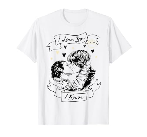 T-shirt Star Wars Han & Leia Love : le vêtement graphique décontracté pour vos sorties ciné pop