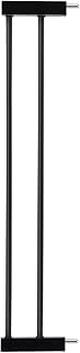 BABELIO Metal Baby Gate Dog Gate, 5.5inch (14cm) Black Extension, Extra Wide Pet Gate for Stairs & Doorways, Pressure Mounted Walk Thru Child Gate with Door, NO Need Tools NO Drilling,28" Tall