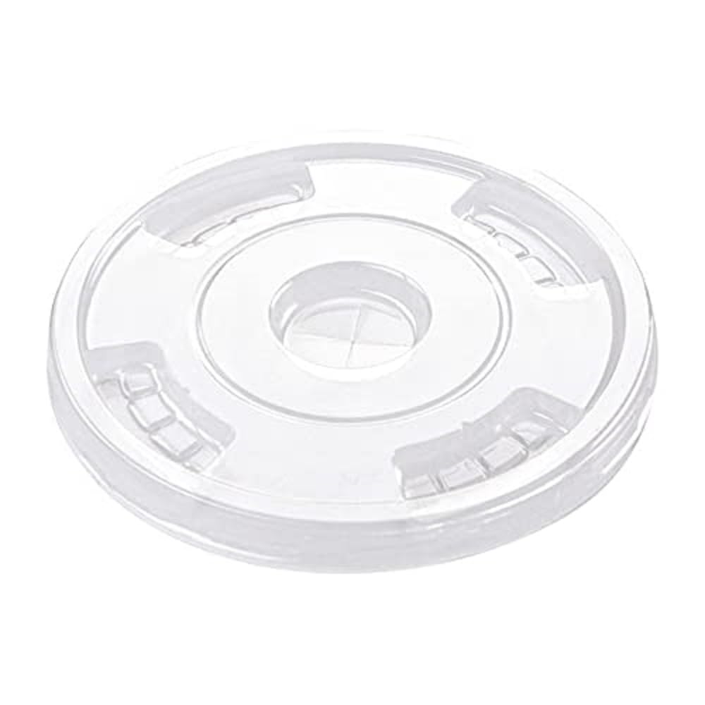Fiesta Green Compostable PLA - Coperchi piatti per tazze fredde, 12oz/16oz/20oz (confezione da 1000)