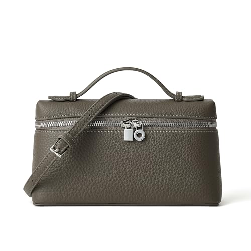 Image of DORIS&JACKY Small Leather Crossbody Bag for Women Designer Mini Top Handle Clutch Phone Bag with Adjustable Shoulder Strap