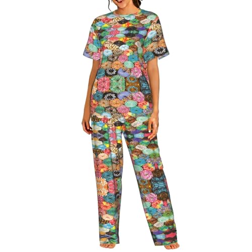Pyjama doux femme 2 pièces résolvant le manque de confort nocturne du S au 3XL