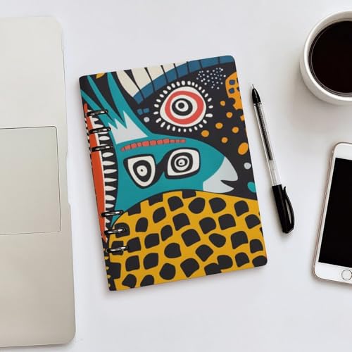 Carnet de notes A5 rechargeable motif animal multicolore