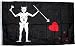 AES 3x5 Black Beard Blackbeard Pirate Rough Tex Knitted Nylon Flag 3'x5' Banner 100d House Banner Double Stitched Fade Resistant Premium Quality