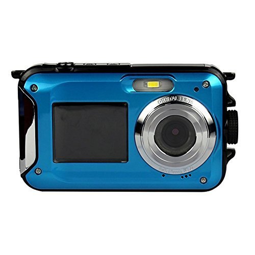 PowerLead PLDH20 Double Screens Waterproof Digital Camera 2.7Inch
