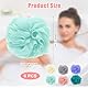 6 Stück Masche SchäumendDuschschwamm Körper, DuschschwäMme Weich Langlebig, Netz-Pouf Loofah, Waschschwamm Schäumend, Schwamm Dusche für Reinigen, Körperschrubber Peeling, Massage, Mehrfarbig, 40g