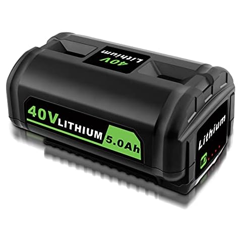 ADVNOVO 40V 5.0Ah Lithium-Ion OP4050A Battery Compatible with Ryobi 40V Battery OP4015 OP4026 OP40201 OP40261 OP4030 OP40301 OP4040 OP4050 OP40501 OP40601 Cover