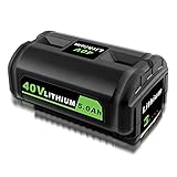 ADVNOVO 40V 5.0Ah Lithium-Ion OP4050A Battery Compatible with Ryobi 40V Battery OP4015 OP4026...