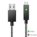 Produktbild Xbox One Controller Ladekabel, Micro USB Kabel Schnellladekabel für Offizielles Sämtliche Xbox One Controller,Playstation 4, PS4 Slim/Pro, Android Phone (10FT USB Nylon Geflochtenem Charging Cable)