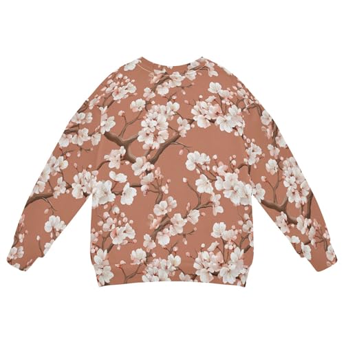 JUNZAN Safari Cherry Blossom Terracotta Kids Boys Sweatshirts Hoodies Fleece Sweatshirts for Boys Sports 4T2