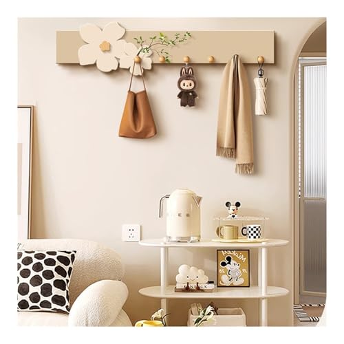 Porte-manteau mural beige pour optimiser le rangement des petits espaces - 6