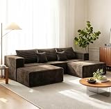Rwatjairex 110 inch Boneless Couch