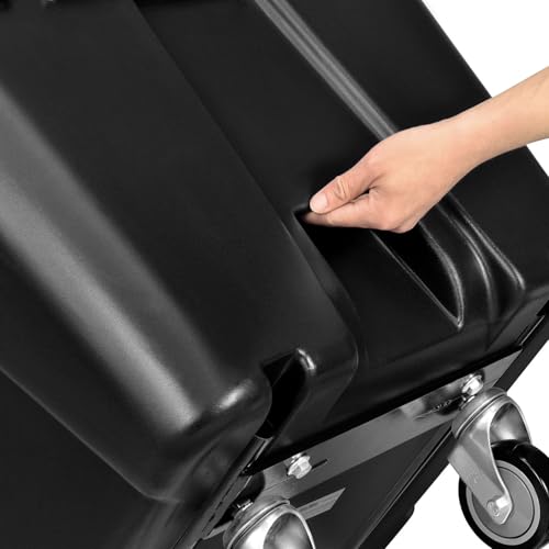 Carretilla plástica para construcción 850 lb capacidad miniatura 4