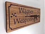 Stan256Nancy Gun Signs Personalized Wooden Sign With Bullet Holes AR 15 Gifts for Hunters Gun Range NRA Members Hunters Concealed Carry License Shooting