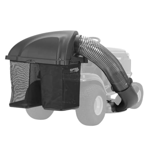 MTD (19A30031OEM) Double Bagger for Riding Lawn Mowers-42-Inch and 46-Inch (2010 and After) Fits Various Troy-Bilt, Cub Cadet, CRAFTSMAN, and Other Top Models, Gray