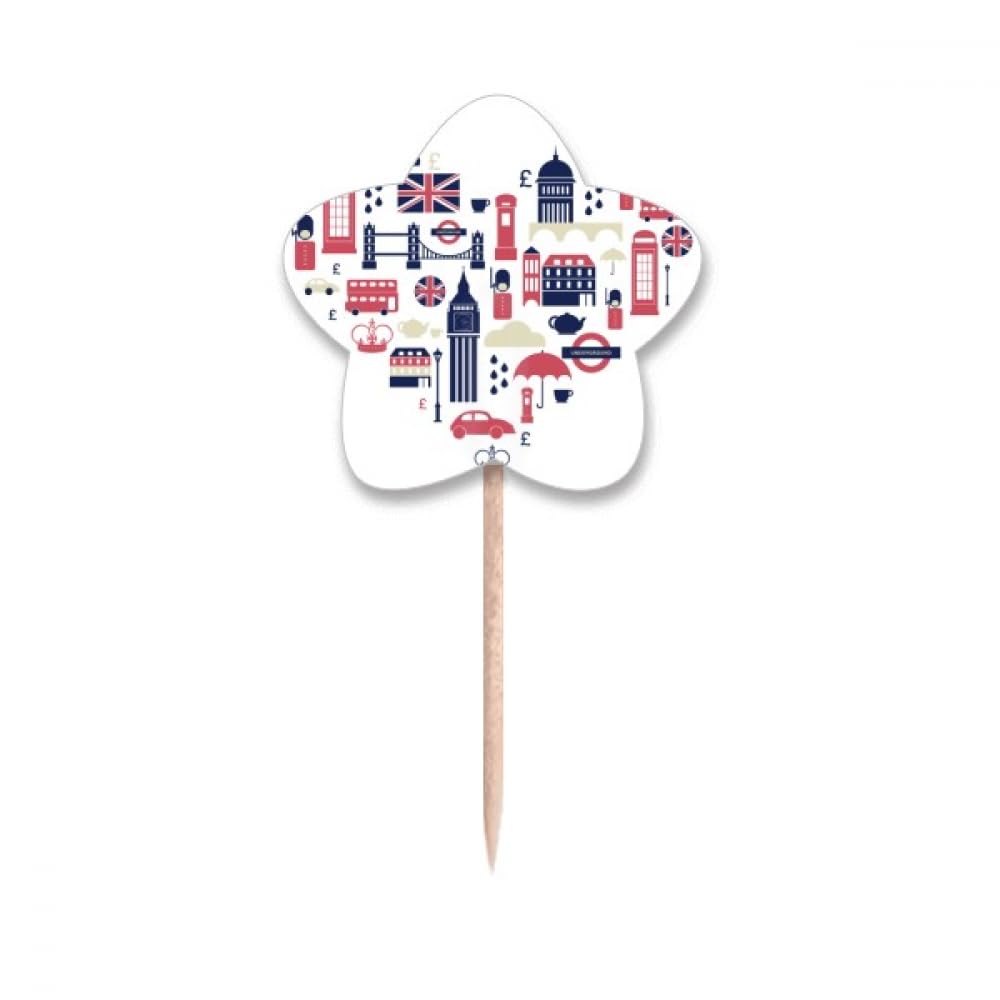 Cure-dents drapeaux Royaume-Uni pour buffet de fête et apéritif dinatoire