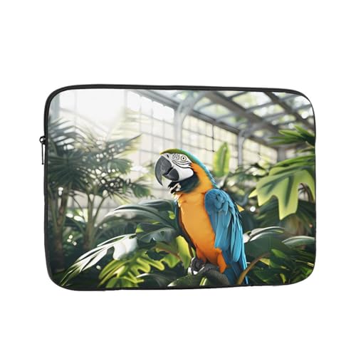 Yellow Parrot Laptop Sleeve Case 12 Inch Suitable for Notebook Computer Tablet Traveling Carrying Simple Case