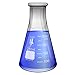250ml Flask, Narrow Mouth Erlenmeyer, Borosilicate 3.3 Glass, Karter Scientific 213G20* (Pack 6)