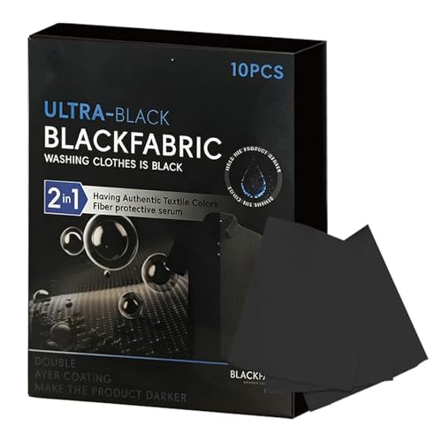 Fabric Dye Sheets - 12.5x15.5cm Laundry Supply, Black Clothing Fading Repair Tablet 35g | Household Color Fixing Darkening Detergent, This Restorative Wash Pad Revives Tshirts For Home Garment Care.