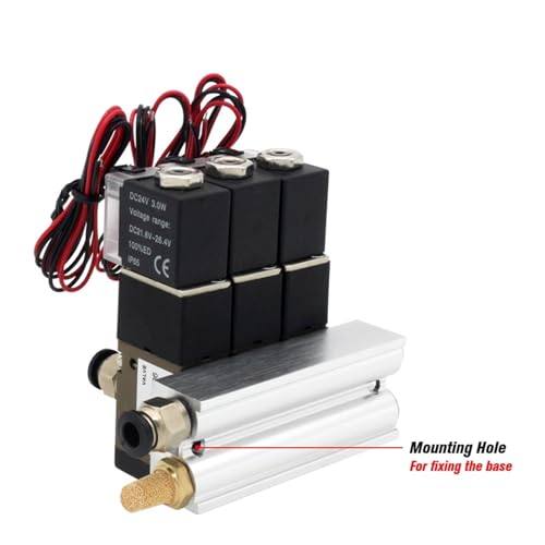 Bloc de stations d'électrovanne AC110V 6mm à 5 stations avec silencieux