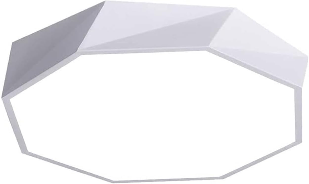 Mid Century Light Fixtures Flush Mount Ceiling L Rhombus Shaped Led Ceiling Light Ultra-Thin Metal Acrylic Ceiling Lamp Flush Mount Colorful Ceiling Lighting Fixture for Bedroom Cloakroom Porch Living
