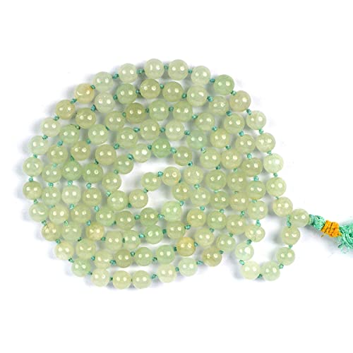 Image of Reiki Crystal Products Natural Reiki Feng-Shui Mala Necklace 6 mm Crystal Stone 108 Bead Jaap Mala for Men and Women
