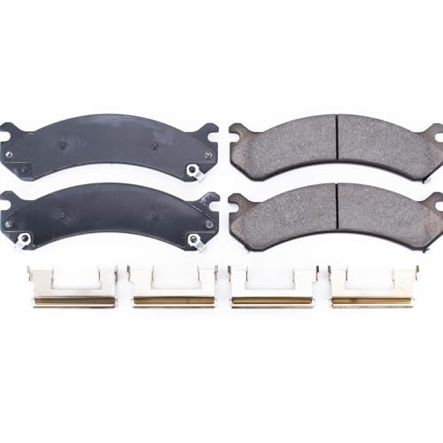 Image of PowerStop Front Brake Pads for Cadillac DeVille 2000-05 |DTS 2006-11 |Chevrolet Avalanche 2500 2002-06 |Express 2500 2003-20 - Z17 Ceramic Brake Pads with Installation Hardware, 17-784