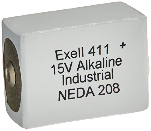 Exell 411A Alkaline 15V Battery Replaces Neda 208, 10F20, Blr121, 411A Ansi 208 Ba 331/U Burgess K10 Burgess U10 Eveready 10F20 Eveready B121 Eveready Blr121 Mallory M121 Neda 208 Rca Vs082 #TOP9