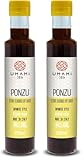 Umami Salsa Ponzu Giapponese 250ml - Con Agrumi Siciliani e Soia Artigianale - Prodotta in Italia - Ideale per Pesce, Insalate e Marinature - 100% Naturale (Confezione da 2)