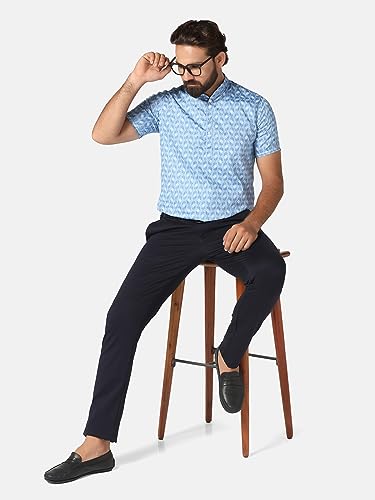 Image of TAHVO Men's Regular Fit Long Sleeves Cotton Formal Shirt