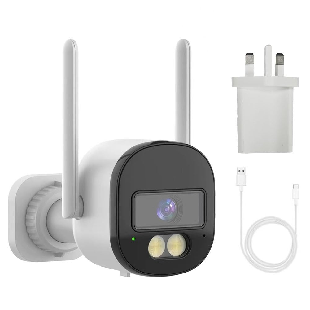 UDSKNV[KSL Smart Life 3MP WiFi Security Camera Tuya Al Detection IP Camera 2.4G/5G WiFi Mini CCTV Video Surveillance System UK PLUG