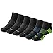 Baleaf Men's 6 Pack Running Athletic Cushion Low Cut Socks 4-1-1,M