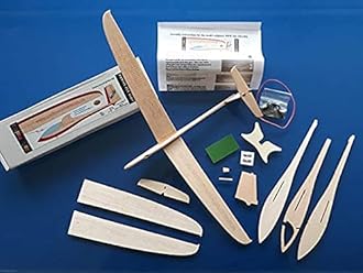 CraftyProducts Balsa Wood Glider Kit 304 Shark Sailplane Catapult Plane