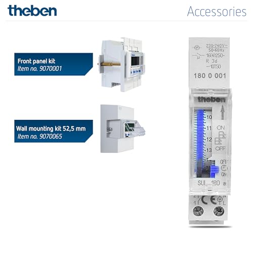 Theben 1800001 SUL 180a analogowy timer z programem dziennym i 3-dniową rezerwą mocy