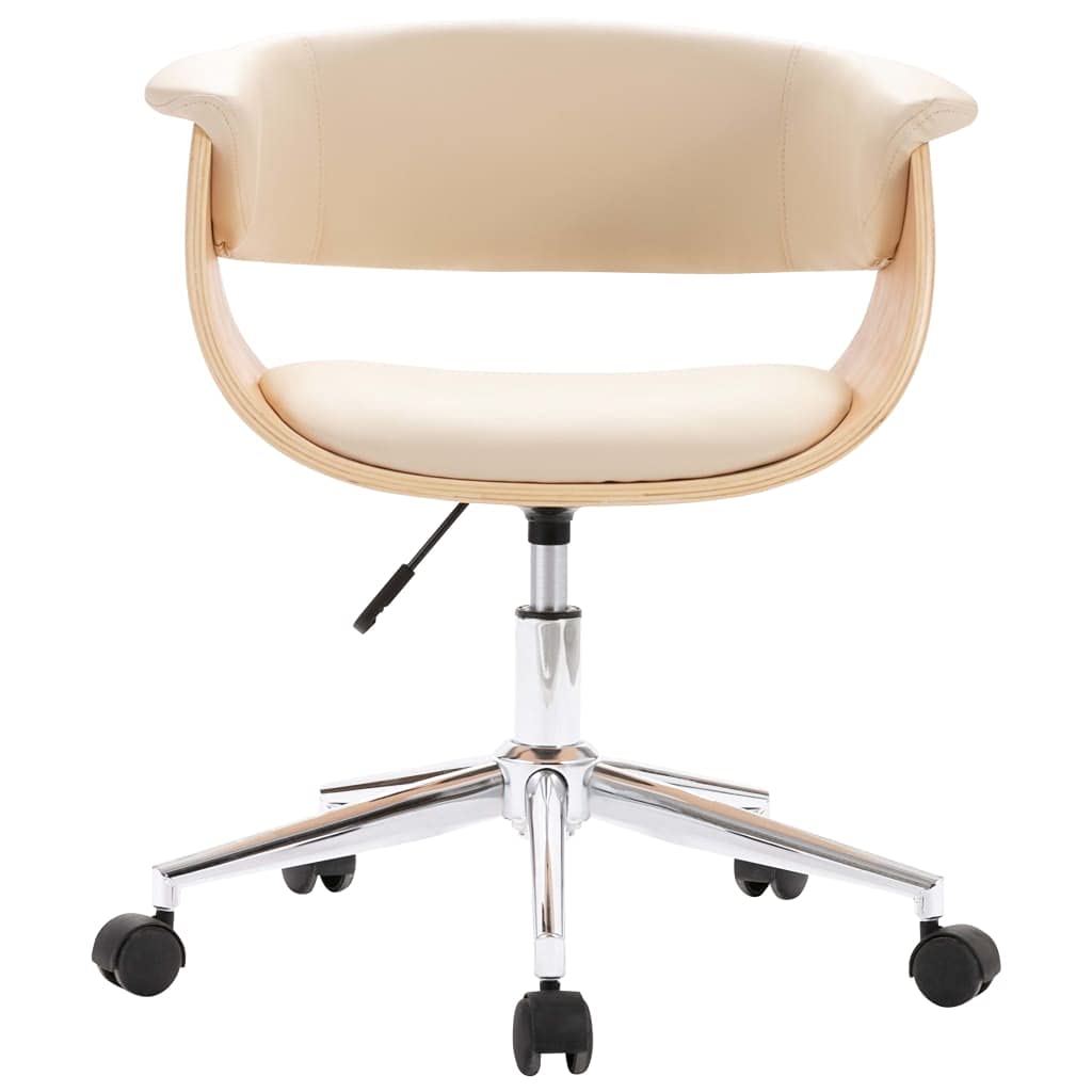 Generico Sedie da Pranzo Girevoli 2 pz Crema in Similpelle,Mobili,Sedie,Sedie per Cucina e Sala da Pranzo,Crema,20.44 kg,3054878