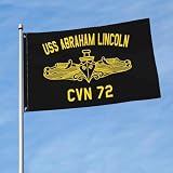 Uss Abraham Lincoln Cvn-72 Flag 3x5 Ft Banner Flags Outdoor Garden Flag Home House Decor Flags