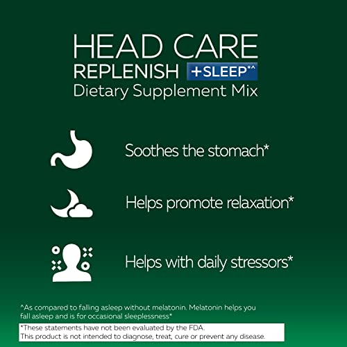 Head Care Replenish Plus Sleep From Excedrin With Electrolytes, L-Theanine, Ginger And Melatonin, Dietary Supplement For Head Health Support - 24 Packets #TOP2