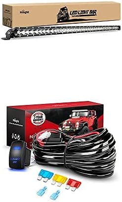 Nilight LED Light Bar 41Inch 200W Spot Flood Combo Led Off Road Lights with 12V 5Pin Rocker Switch 14AWG Wiring Harness Kit-1 Lead, 2 Years Warranty