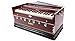 Harmonium BINA no. 11,Indian Harmonium, 2024 Edition,3 1/4 octaves, 7 stops, 3 extra notes, Checked & Retuned by Aakrati Musicals, Mahagony Color, Kirtan, Indian Keyboard,