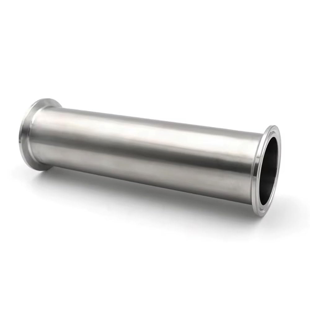 Tubo Tri-Clamp Acero Inoxidable 304, Longitud 4-18", Ø Ext 19-51mm, Acabado Espejo Cerveza Casera Vino Lácteos Procesamiento Alimentos Tubería Sanitaria Fácil Limpiar(32 X Ferrule50.5mm,12 inch)
