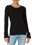 armani collezioni damen pullover Wollpullover Armani Exchange AX Damen Long Sleeve Wool Solid Pullover, schwarz, Groß