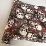 10/20/30/40/50X152CM Adhesive PVC Graffiti Skull Sticker Camouflage Vinyl Wrap Skull Car Motorcycle Mirror Roof Hood Decal Film - (Color Name: Option 1, Size: 40X152 CM)