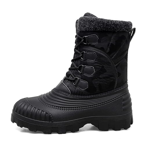Men's High Top Snow Boots Non-Slip Outdoor Climbing Boots Waterproof Hiking Boots Outdoor Warm Winter Boots2