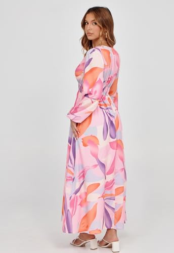 Image of Sissyaki Womens Long Sleeve Summer Maxi Dress 2026 Floral Dress Spring Wedding Guest Dress