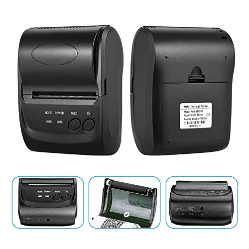 Kabelloser Bluetooth Quittungsdrucker 58mm Tragbarer persönlicher Rechnungendrucker Mini USB POS Drucker für Restaurants Verkauf Kompatibel mit Android / iOS / PC / Windows / Linux Cover