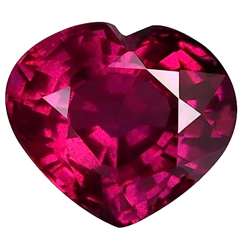 Grenat Rhodolite rose violacé 1,57 ct en coeur, la pierre précieuse idéale pour un bijou cadeau